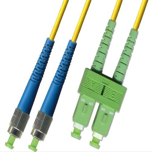 300M Singlemode Duplex Fiber Optic Cable (9/125) - FC/UPC to SC/APC