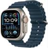Apple Watch Ultra 2 [GPS + Cellular, 49mm] - Titanium Case with Blue Ocean Band, One Size (Renewed Premium) view 1