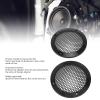 2Pcs 3.62in Universal Car Speaker Grills, Black Round Speaker Grill Mesh for Speaker Mounting & Home Audio, Car Speaker Cover with 8Pcs Screws view 2
