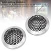 2Pcs 2.13in Universal Car Speaker Grills, Metal Round Speaker Grill Mesh for Speaker Mounting & Home Audio, Car Speaker Cover for DIY Grills (Silver) view 2