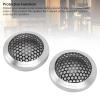 2Pcs 2.13in Universal Car Speaker Grills, Metal Round Speaker Grill Mesh for Speaker Mounting & Home Audio, Car Speaker Cover for DIY Grills (Silver) view 3