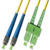 150M Singlemode Duplex Fiber Optic Cable (9/125) - FC/UPC to SC/APC view 1