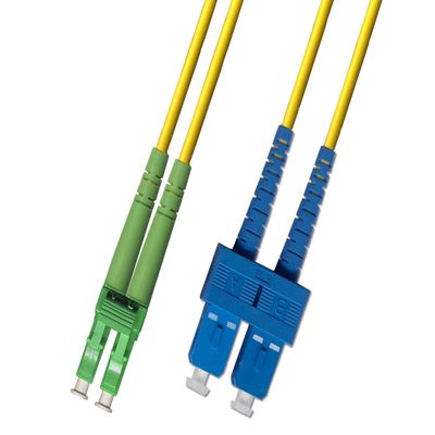 75M Singlemode Duplex Fiber Optic Cable (9/125) - LC/APC to SC/UPC