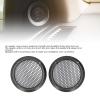 2Pcs 3.8in Universal Car Speaker Grills, Round Speaker Grill Mesh for Speaker Mounting & Home Audio, Car Speaker Cover with 8Pcs Screws (Black) view 2
