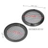 2Pcs 3.8in Universal Car Speaker Grills, Round Speaker Grill Mesh for Speaker Mounting & Home Audio, Car Speaker Cover with 8Pcs Screws (Black) view 3