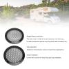 2Pcs 3.62in Universal Car Speaker Grills, Metal Round Speaker Grill Mesh for Speaker Mounting & Home Audio, Car Speaker Cover with 8Pcs Screws (Black) view 3