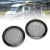 2Pcs 3.62in Universal Car Speaker Grills, Metal Round Speaker Grill Mesh for Speaker Mounting & Home Audio, Car Speaker Cover with 8Pcs Screws (Black) view 4