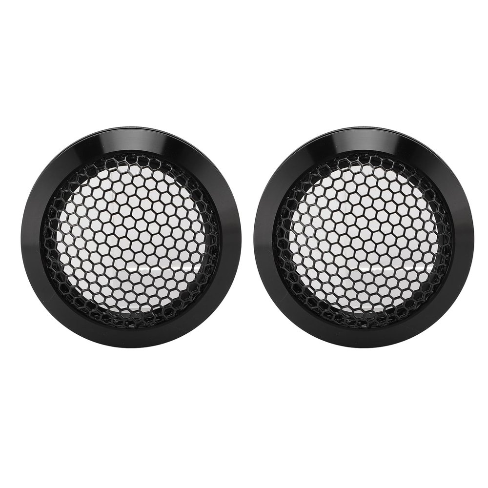 2Pcs 2.52in Universal Car Speaker Grills, Round Speaker Grill Mesh for Speaker Mounting & Home Audio, Car Speaker Cover (Black)