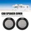 2Pcs 2.52in Universal Car Speaker Grills, Round Speaker Grill Mesh for Speaker Mounting & Home Audio, Car Speaker Cover (Black) view 2