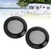 2Pcs 2.52in Universal Car Speaker Grills, Round Speaker Grill Mesh for Speaker Mounting & Home Audio, Car Speaker Cover (Black) view 4