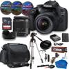 Canon Eos 2000D (Rebel T7) Bundle: Includes 18-55mm Zoom Lens, Tripod, 64GB Memory Card, Carry Case, and 3-Piece Filter Kit for Stunning Photos and Videos (Renewed) view 1