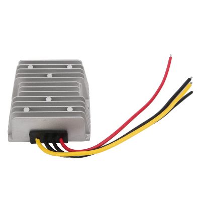 10A 240W Power Converter Aluminum Alloy Heat Sink Silicone Potting IP68 12V to 13.8V Car Power for Motors LED Strips Cameras with High Temperature Filtering