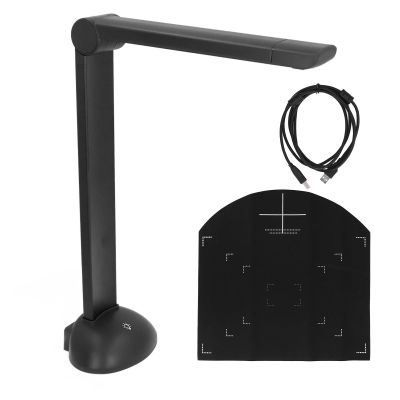 12MP HD Document Scanner for A3 A4 Files Portable Foldable USB 2.0 Scanner with LED Light, 3672x2856 Resolution