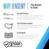 JENSEN JA4CH Class-D 4-Channel Car Audio Amplifier | Motorcycle, ATV/UTV, Golf Cart Audio | 1,000 Watts Peak Power | Efficient Compact Design | Bridegeable view 2