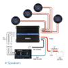 JENSEN JA4CH Class-D 4-Channel Car Audio Amplifier | Motorcycle, ATV/UTV, Golf Cart Audio | 1,000 Watts Peak Power | Efficient Compact Design | Bridegeable view 4