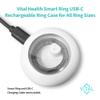 FREEZE2TRIM Vital Health Smart Ring for Women Charging Case Black Smart Ring for Men with Fitness Tracking, Sleep Monitor, Activity Tracking, App (Vital Health Ring Charging Case view 3