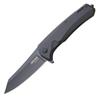 Bear Edge 61127 USA-Made 3.5" Reverse Tanto EDC Flipper Knife  440 Stainless Folding Pocket Knife w/Ball-Bearing Pivot, Aluminum Handle, Liner Lock & Reversible Pocket Clip  Everyday Carry Utility view 1