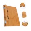 HOMSFOU Stable Laptop Desk Stand Bamboo Tablet Storage Rack Portable Notebook Computer Holder for Home Office School view 3