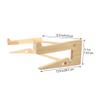 HOMSFOU Portable Laptop Stand Wooden Riser Support for Enhanced Ventilation and Cable Organization Home Office and Cafes Fits Laptops view 2