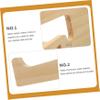 HOMSFOU Portable Laptop Stand Wooden Riser Support for Enhanced Ventilation and Cable Organization Home Office and Cafes Fits Laptops view 3