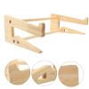 HOMSFOU Portable Laptop Stand Wooden Riser Support for Enhanced Ventilation and Cable Organization Home Office and Cafes Fits Laptops view 4