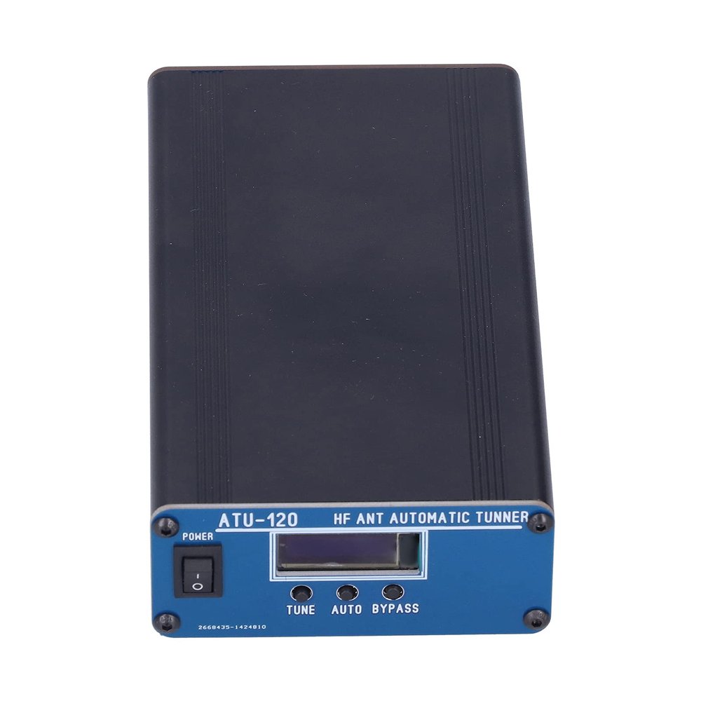 Shortwave Antenna Tuner ATU-120 for Ham Radio 100W Aluminum Alloy HF Antenna Tuning Unit, 51000 MHz Frequency Range, Stable Signal Transmission