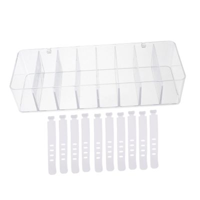 HOMSFOU 1set Cable Management Box Cable Ties Dustproof Organizer for Data Cords and Items Stylish Storage for High Transparency Design for Easy Identification