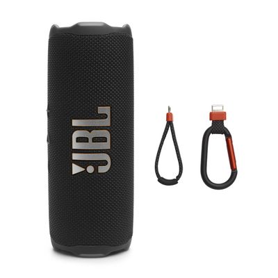 JBL Flip 7 - Portable Waterproof and Drop-Proof Speaker, Bold JBL Pro Sound with AI Boost, 16Hrs of Playtime, and PushLock System with Interchangeable Accessories (Black)
