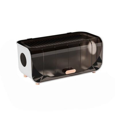 Cable Tidy Box Desktop Cable Storage Box Power Line Storage Case Charger Socket Organizer Wire Case Cable Winder Organizer Cable Organizer Box(Black)