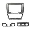 Car Radio Frame 10.1Inch 2 Din Fascia Compatible with Octavia 2007-2014 Audio Stereo Panel Mounting Installation Dash Kit TrimAdapter(Silver) view 1