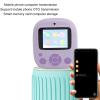 Instant Print Camera for Kids 2.4 Inch IPS HD Screen 1080P Dual Lens 8X Digital Zoom Autofocus Instant Camera Toy for Girls Boys Birthday Gift (Purple) view 3