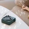 Record Player BT Speaker, Record Player Speaker for Music Playback. Classic Phonograph Tonearm. Classic Turntable Alarm Clock 360 Degree Surround Sound for Bedroom (Green) view 2
