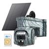 4G LTE Cellular Solar Powered Security Camera Wireless Outdoor, No WiFi Camera Built in SIM Card & Subscription Monthly Fee, 2 Way Talk, 355 Live View, 2K Color Night Vision, PIR Motion Sensor view 1