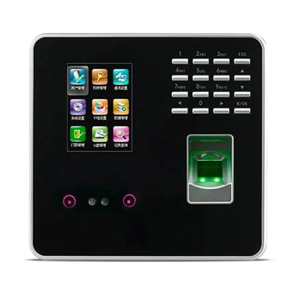 YHYWJHY Biometric Employee Attendance Punch Machine 2.8" TFT Face and Fingerprint Time Attendance & Access Control Machine for Small Businesses for Offices, Factories, Hotels, Schools and More