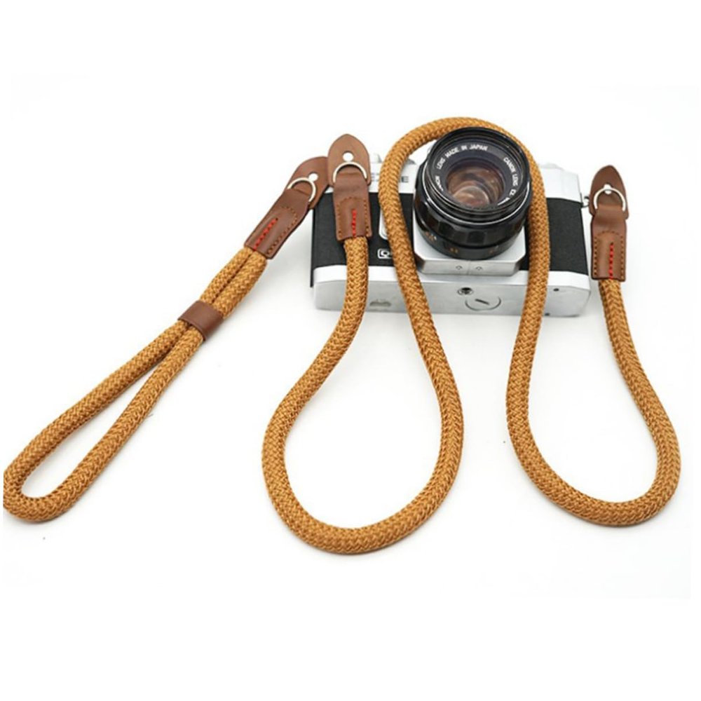 MERRYHAPY Fashionable Camera Rope Strap for and -single Cameras Comfortable and Stylish Coffee Color Design for Photographers