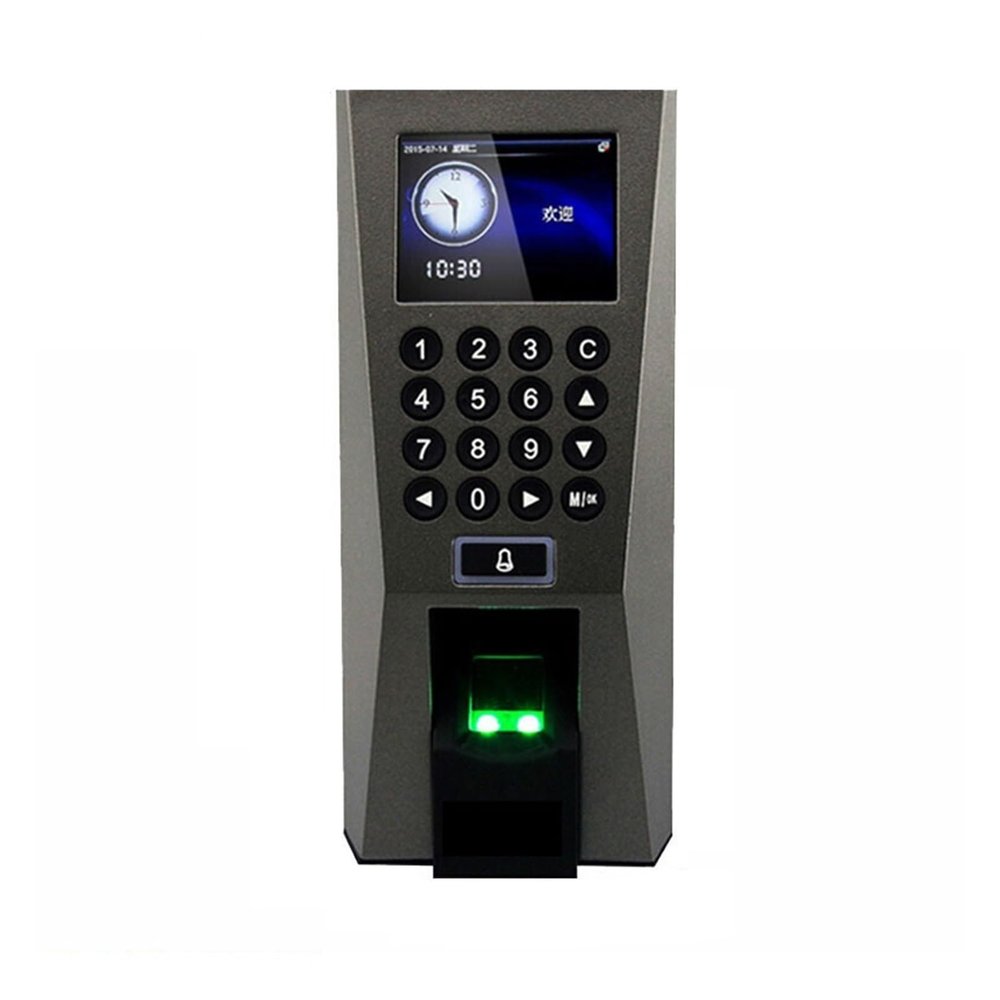 F18 Enterprise Fingerprint Time Clock Access Control Machine Fingerprint Attendance Machine For Small Businesses And Offices For Offices, Factories, Hotels, Schools and More(Fingerprint IC card)
