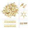 ROUPWKWO 100Pcs/lot Female Crimp Terminal Connector 4.8mm/6.3mm Gold Brass Car Speaker Wire Connectors Crimping Terminals(6.3mm) view 1