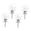 SWOOMEY 4set Bubble Ball Cabinet Door Handles Single Hole Drawer Knobs for Home Office White Modern Design view 1