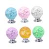 SWOOMEY 4set Bubble Ball Cabinet Door Handles Single Hole Drawer Knobs for Home Office White Modern Design view 4