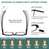 fadbon 6 Pack Fashion Reading Glasses for Women - Blue Light Blocking Square Readers Anti Eyestrain Eyeglasses Spring Hinge(6 Pack Mix,2.25,x) view 3