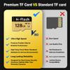 128GB TF Card U3 V30 4K - 2 Pack, Memory Card High Speed Up to 150MB/s, High Speed TF Memory Card with Adapter for Dash Cam, Security Camera, Tablet, Phone, Action Camera.(128GB U3 V30 X2, 128) view 4