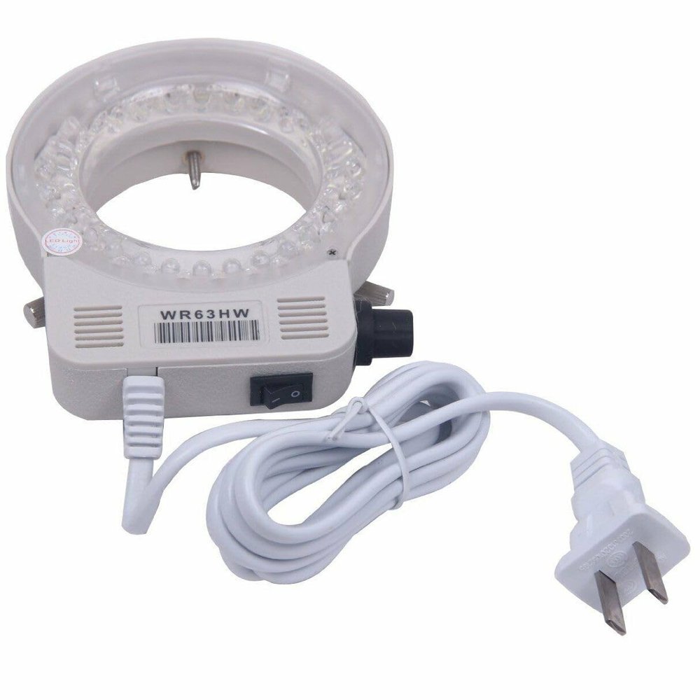 1PC 56 LED Adjustable White LED Ring Light Illuminator for Nikon Olympus Microscope