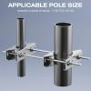 Heavy Duty Pole to Pole Mount -Stainless Steel - Antenna Mast to Mast Bracket (Antenna Pipe Clamp, 2 Sets Pack) view 4