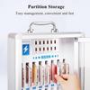 NUHGFTYBF Rechargeable Mobile Phone Charging Cabinet,w/USB Charging Ports & Lock,Wall-Mounted Cell Mobile Phone Organizer, Multi Compartment Mobile Phone Storage Box,36 Slots view 4