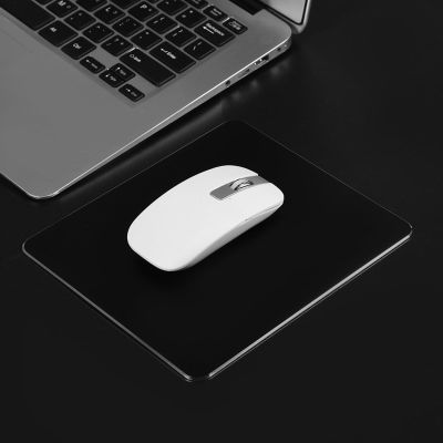Aluminum Non Slip Gaming Pad Mat Double Sided Accurate Control Mousepad for Pc Silver Use Pcs Providing Large Area for Your to Around Pad Mat Mousepad Gaming Pad Pc Pad Aluminum