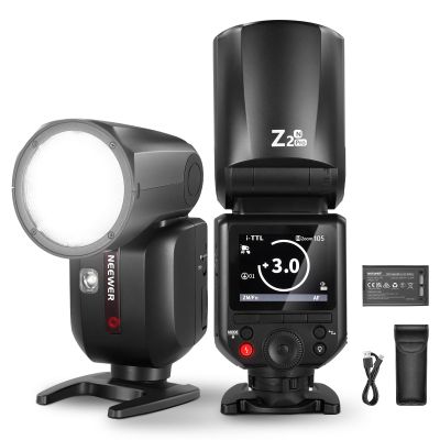 NEEWER Z2PRO-N 2.4G TTL Round Head Flash Speedlite Compatible with Nikon