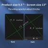 LCD Writing Tablet, 9.5in Double Display Erasable Reusable Electronic Drawing Pads view 2