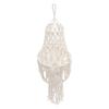 HIAKDOFT Boho Tassel Lampshade Rustic Woven Lampshade Decorative Ceiling Light Cover for Home view 1