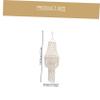 HIAKDOFT Boho Tassel Lampshade Rustic Woven Lampshade Decorative Ceiling Light Cover for Home view 2