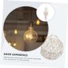 HIAKDOFT Boho Tassel Lampshade Rustic Woven Lampshade Decorative Ceiling Light Cover for Home view 3